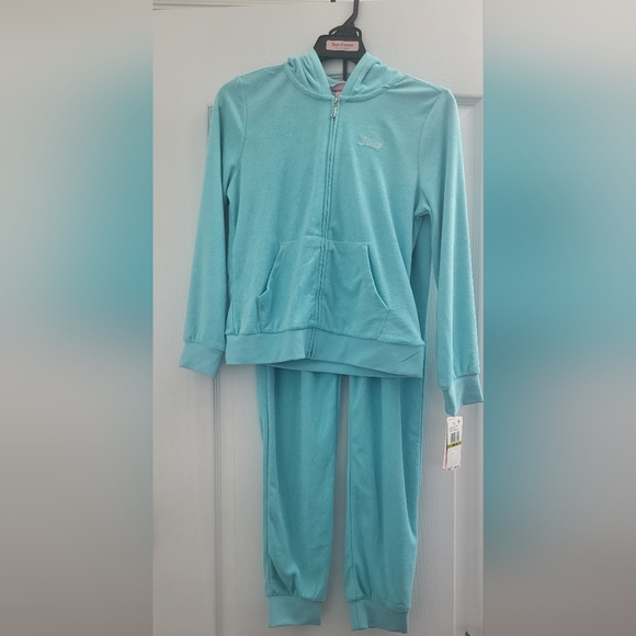 Juicy Couture Kids Set in Aruba Blue 14 NWT - Picture 2 of 6